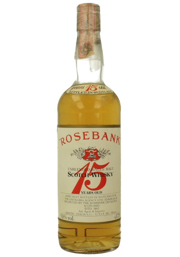 Rosebank Lowland Scotch Whisky 15yo Bot.80's 75cl 50% OB - Zenith Imp.