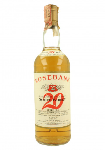 Rosebank Lowland Scotch Whisky 20yo - Bot.70's-80's 75cl 57%