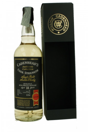 ROYAL BRACKLA 10 Years Old 2008 2019 70cl 56.3 % Cadenhead's -Authentic Collection