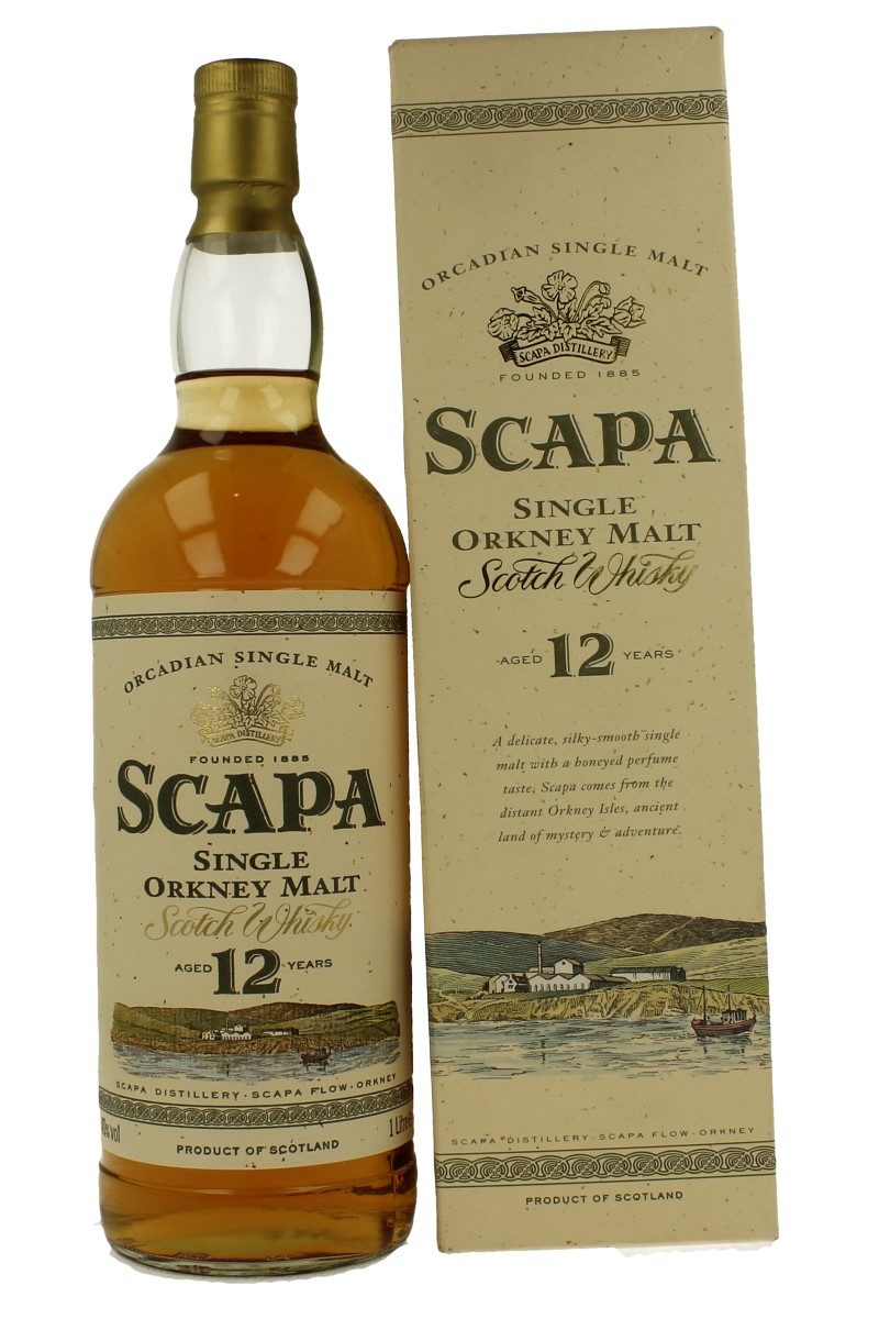 SCAPA 12 years old BOTTLED IN THE 90'S EARLY 2000 100CL 40