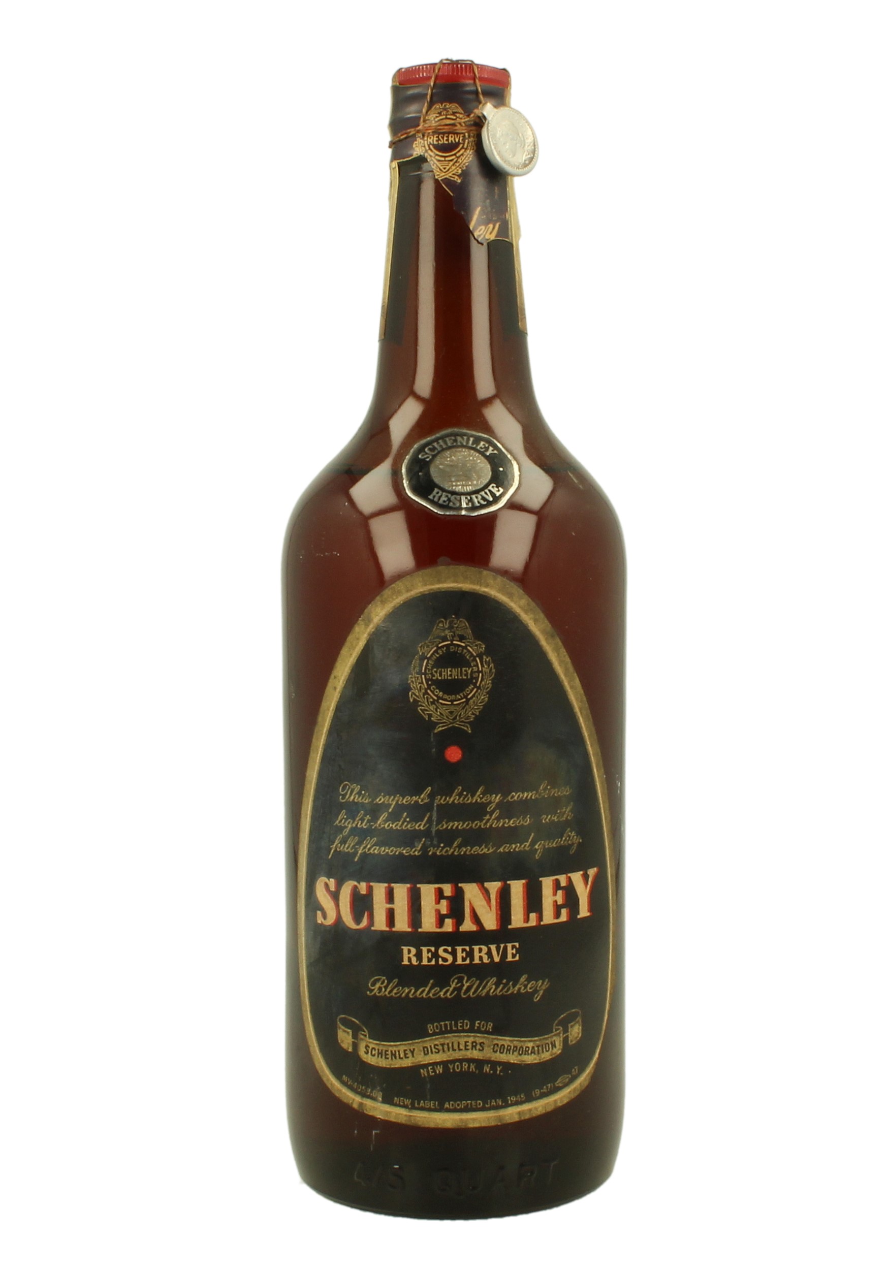 SCHENLEY Reserve Bot.late 40s 45 Quart - Blended - Products - Whisky 