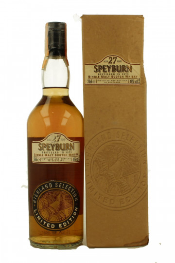 Speyburn Speyside  Scotch Whisky 27 Year Old 1973 70cl 46% OB-
