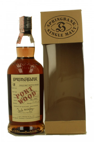 SPRINGBANK 13 Years Old Bottled 2003 70cl 54.2% OB- Port Wood