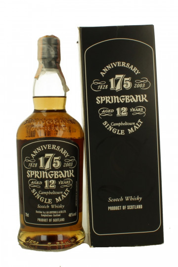 Springbank 175 th Anniversary 12 Year Old Bottled 2003 70cl 46% OB-