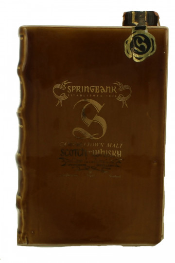 Springbank Campbeltown Scocth Whisky 15 Years Old - Bot.70's-80's 75cl 43% OB- Vol IV ceramic decanter