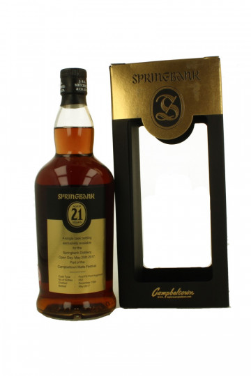 Springbank Campbeltown Scotch Whisky 21 Years old bottled 2017 75cl 46% OB  -very rare Single Cask