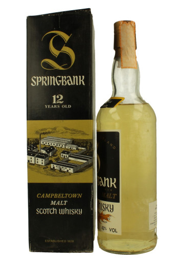 SPRINGBANK Cork Cap 12 years old - Bot.70's 75cl 43%