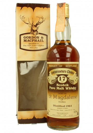 St Magdalene Lowland  Scotch Whisky 17 year old 1964 75cl 40% Gordon MacPhail - Connoiseur Choice