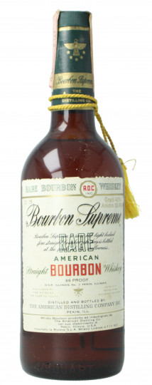 Supreme  Bourbon Whiskey bot 60/70's 75cl 86 US-Proof THE AMERICAN DISTILLING CO.