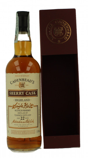 TEANINICH 22 Years old 1993 2016 70cl 51.9% Cadenhead's - SHERRY CASK