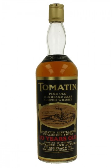 TOMATIN 10 years old Bot 70-80's 75cl 43% OB-