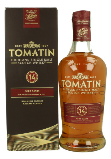 TOMATIN 14yo 70cl 46% OB - Port Cask