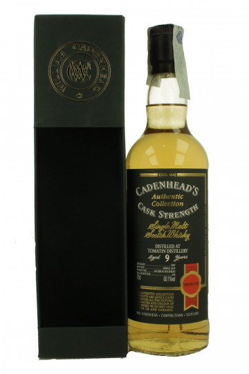 TOMATIN 9 years old 2009 2019 70cl 60.1% Cadenhead's - Authentic Collection