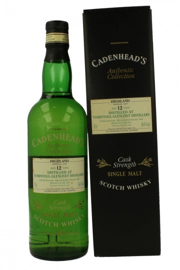 TOMINTOUL 12yo 1985 1998 70cl 64.4% Cadenhead's -Authentic Collection