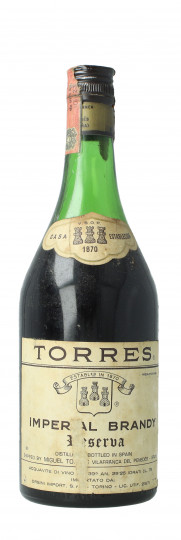 Torres Imperial  Brandy - Bot. in The 70's 75cl 39% OB-