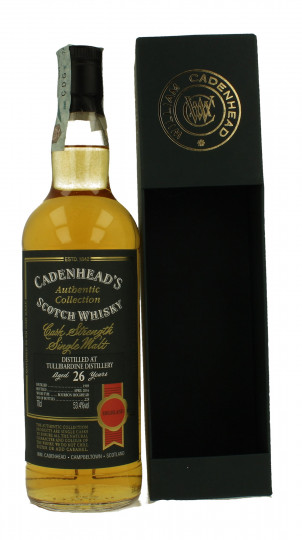 TULLIBARDINE 26 years old 1989 2016 70cl 53.4% Cadenhead's - Authentic Collection