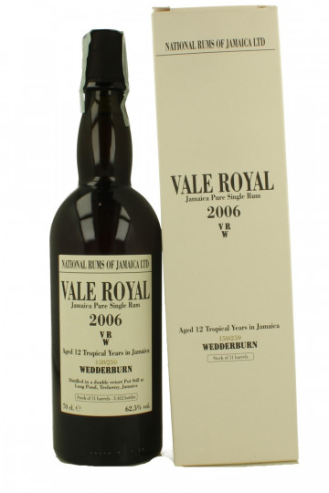 Vale Royal Long Pond Jamaica Pure single Rum 12 Years old 2006 70cl 62.5% Velier -