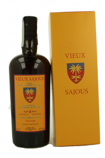 VIEUX SAJOUS 4 Years Old 2017 2021 70cl 56.7% Velier - Totally aged in Haiti -Cask Strenght-Lustau oloroso Cask