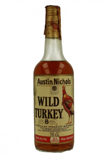 Wild Turkey   Straight Bourbon Whiskey BOTTLED IN THE  80'S/90'S 70cl 86.6 US-proof