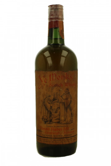 Ye Monks Blended  Scotch whisky Bottled 1940-1950 75cl 43% OB-Amazing old style whisky