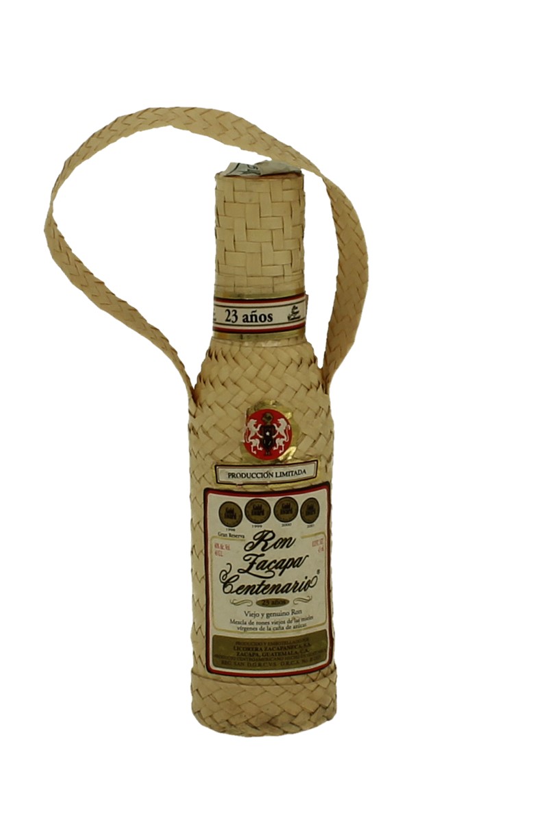 Zacapa Rum 5cl 40% Centenario Etichetta Blanca in palm leaf - Products -  Whisky Antique, Whisky & Spirits